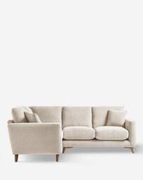 Beckett Chenille Left Hand Corner Sofa Cream - JD Williams - thumbnail 4