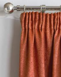 Matrix Pencil Pleat Thermal Curtain Orange - Enhanced Living - Size: 167 x 183cm - thumbnail 2