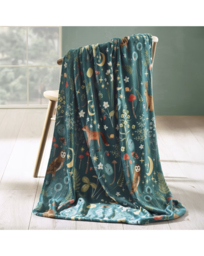 Catherine Lansfield Fleece Throw Green Forest Green - Catherine Lansfield - Size: 130X170