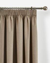 Dallas Blackout Thermal Curtains Natural - Enhanced Living - Size: 167 x 183cm - thumbnail 3