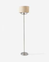 Fulford Brushed Floor Lamp Silver - Searchlight - thumbnail 5