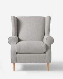 Julipa Chiltern Fabric Accent Chair Silver - Julipa - thumbnail 3