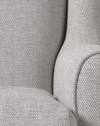 Julipa Chiltern Fabric Accent Chair Silver - Julipa - thumbnail 2