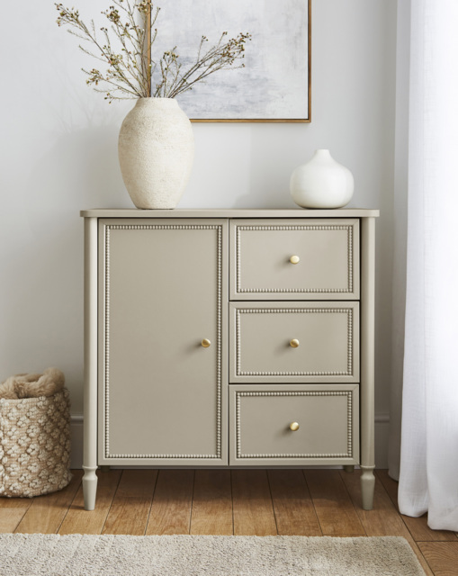 Darcy Bobbin Trim Small Sideboard Natural - Julipa - image 1