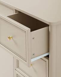 Darcy Bobbin Trim Small Sideboard Natural - Julipa - thumbnail 3