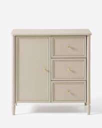 Darcy Bobbin Trim Small Sideboard Natural - Julipa - thumbnail 2