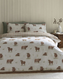 Catherine Lansfield Angus Duvet Set Natural - Catherine Lansfield - Size: SINGLE - thumbnail 1