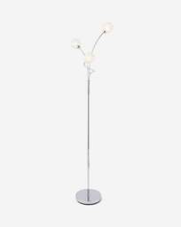 3 Light Acrylic Chrome Floor Lamp Chrome - Searchlight - thumbnail 3