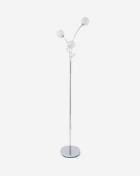 3 Light Acrylic Chrome Floor Lamp Chrome - Searchlight - thumbnail 2