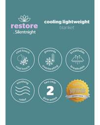Silentnight Restore Cooling Blanket Grey Grey - Silentnight - Size: 152x178 - thumbnail 3