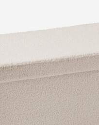 Teddy Boucle Foldable Storage Ottoman Cream - JD Williams - thumbnail 5