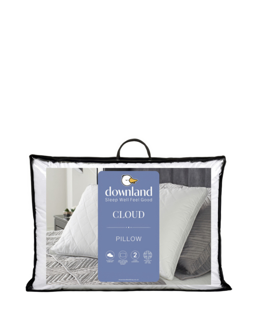 Downland Cloud Quilted Cotton Pillow White - Downland - Size: EACH - image 1