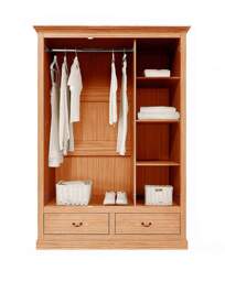 Julipa Ashford 3 Door 2 Drawer Wardrobe OAK Effect - Julipa - thumbnail 3
