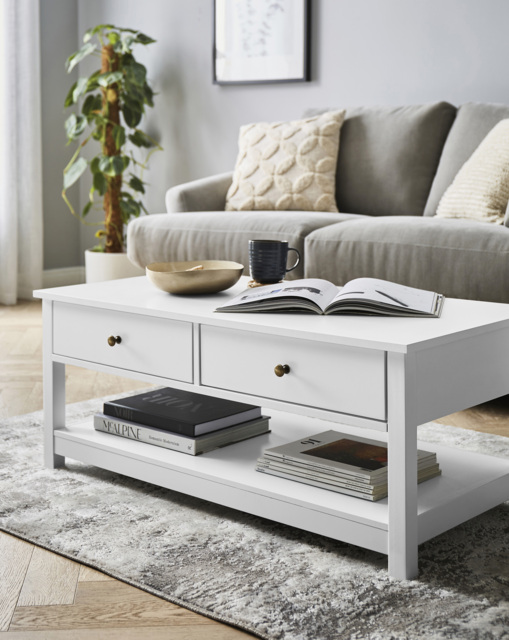 Bosworth Coffee Table White - JD Williams - image 1