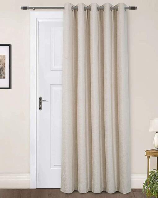 Sundour Amberley Eyelet Door Curtain Natural - Sundour - Size: 168X214 - image 1