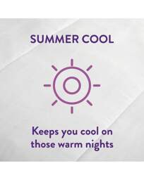 Slumberdown Summer Cool 4.5 Tog Duvet White - Slumberdown - Size: SINGLE - thumbnail 5