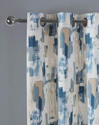 Sundour Bamford Lined Eyelet Curtains Cobalt Blue - Sundour - Size: 117 x 137cm - thumbnail 3