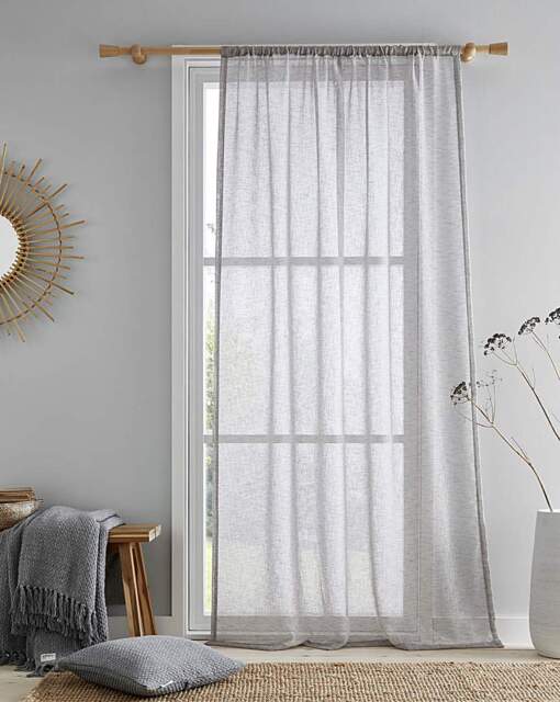 Kayla Fabric Voile Charcoal - Drift Home - Size: 137x140cm - image 1