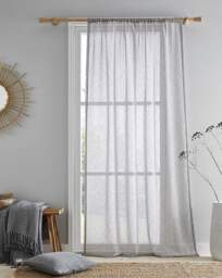 Kayla Fabric Voile Charcoal - Drift Home - Size: 137x140cm - thumbnail 1