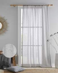 Kayla Fabric Voile Charcoal - Drift Home - Size: 137x140cm - thumbnail 2