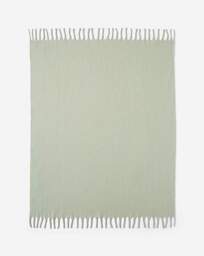 Faux Mohair Fringed Throw SEA Foam - JD Williams - Size: 120X150 - thumbnail 3