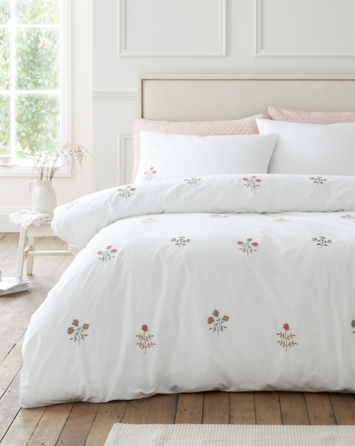 Bianca Adeline Floral Duvet White - Bianca - Size: SINGLE - image 1