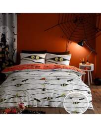 Kids Halloween Mummy Duvet Set White White - Bedlam - Size: SINGLE - thumbnail 2