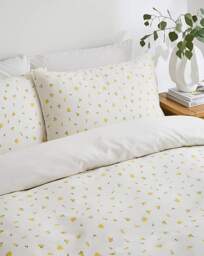 Daisy Floral Textured Duvet Cover Set White - JD Williams - Size: SINGLE - thumbnail 2