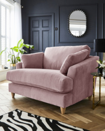 Joanna Hope Tilly Chenille Snuggle Chair Blush - Joanna Hope - thumbnail 1