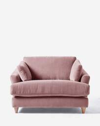 Joanna Hope Tilly Chenille Snuggle Chair Blush - Joanna Hope - thumbnail 3