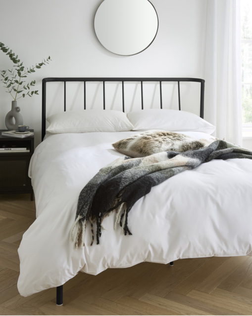 Cole Metal & 3 Layer Memory Mattress Black - Joanna Hope - Size: SINGLE - image 1