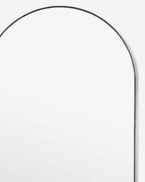 Black Arched Leaner Mirror Black - JD Williams - thumbnail 2