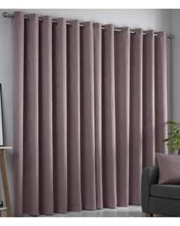 Strata Eyelet Curtains Blush - Fusion - Size: 168 x 229cm - thumbnail 3