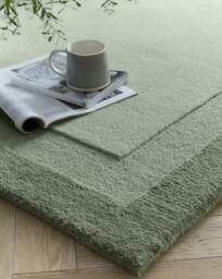 Stacked Border Rug Light Green - Origins - Size: 160X230 - thumbnail 5