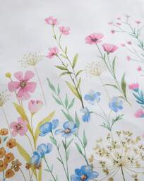 Julipa Balmoral Floral Duvet Set White - Julipa - Size: SINGLE - thumbnail 4