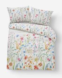 Julipa Balmoral Floral Duvet Set White - Julipa - Size: SINGLE - thumbnail 3