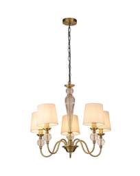 5 Arm Ceiling Light Cream - Searchlight - thumbnail 3
