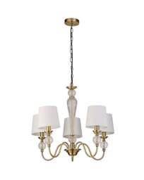 5 Arm Ceiling Light Cream - Searchlight - thumbnail 2