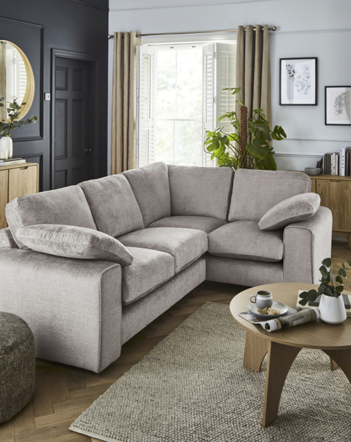 Hunter Corner Sofa Grey - JD Williams - image 1