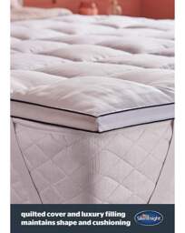 Silentnight Hotel 5cm Mattress Topper White - Silentnight - Size: SINGLE - thumbnail 2