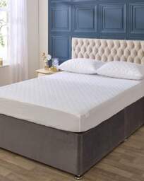 Downland Waffle Mattress Protector White - Downland - Size: SINGLE - thumbnail 3