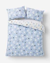 Peaceful Festive Doves Duvet Set Blue - JD Williams - Size: S KING - thumbnail 3