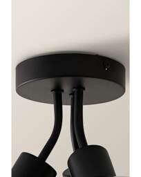 Bellamy Black Glass Bubble Ceiling Light Black - ValueLights - thumbnail 5