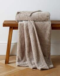 Cuddle Fleece Throw - Natural Natural - JD Williams - Size: 150X200 - thumbnail 2