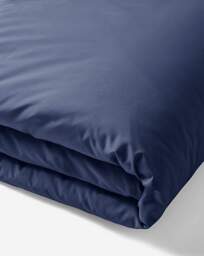 Non Iron Plain Dye Duvet Cover Navy - JD Williams - Size: SINGLE - thumbnail 2