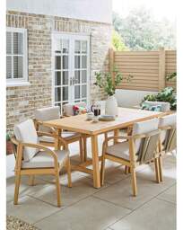 Luca Wooden Dining Set - JD Williams - thumbnail 1