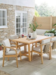 Luca Wooden Dining Set - JD Williams - thumbnail 1