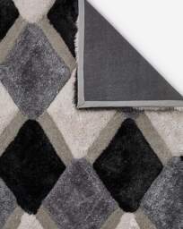 Geo Shaggy Cosy Rug Grey - Origins - Size: 60X110 - thumbnail 2