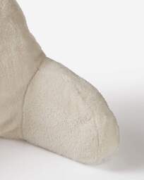 Cuddle Fleece Back Support Cushion Cream - JD Williams - thumbnail 3