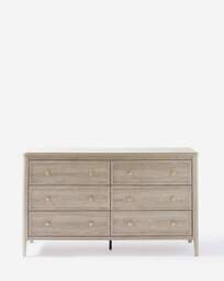 Charlotte Large Chest of Drawers Washed OAK - Julipa - thumbnail 3